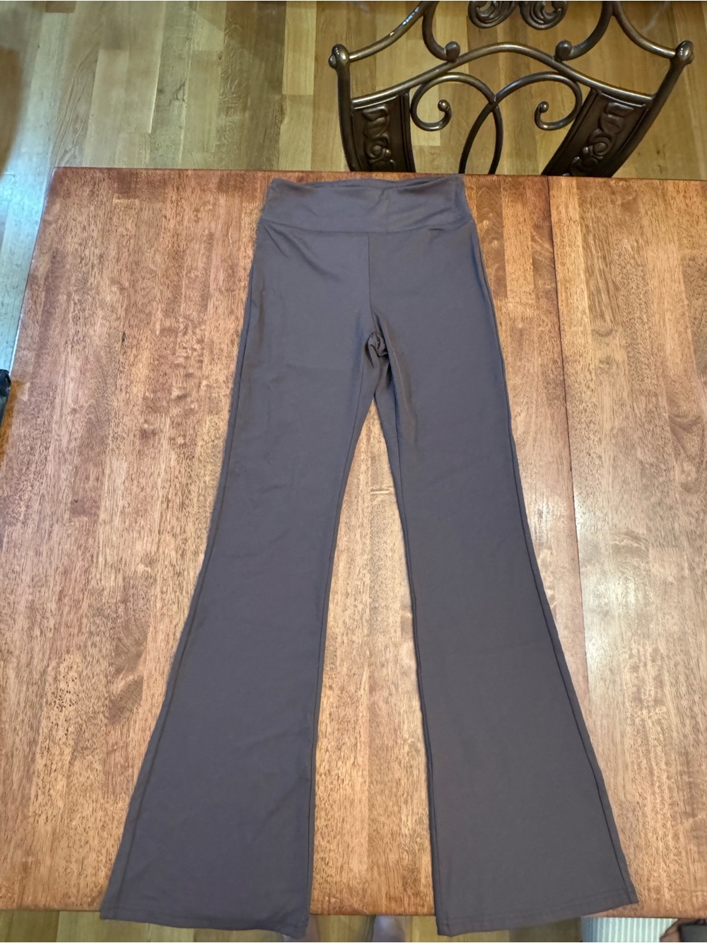 Muses Only One High-Rise Flare leggings in brown, size medium